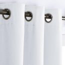 Sliding Door Curtain Window Treatment, Home Decoration Extra Wide Solid Blackout Curtains/Drapes for Patio Door (Pure White, W70 x L72)